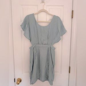 BCBGeneration Blue Cut Out Dress